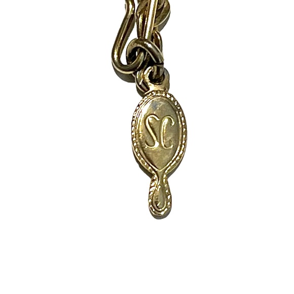 Large Vintage Geometric Sarah Conventey Rectangular Necklace - Picture 3 of 6